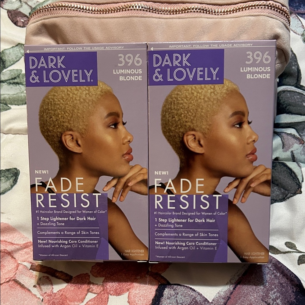 Dark & Lovely New Fade Resist 396 Luminous Blonde Hair Lightener x 2 Pack